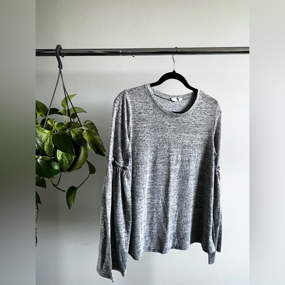 Grey marl long sleeve top - Picture 1 of 3